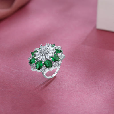 Emerald Bloom Ring