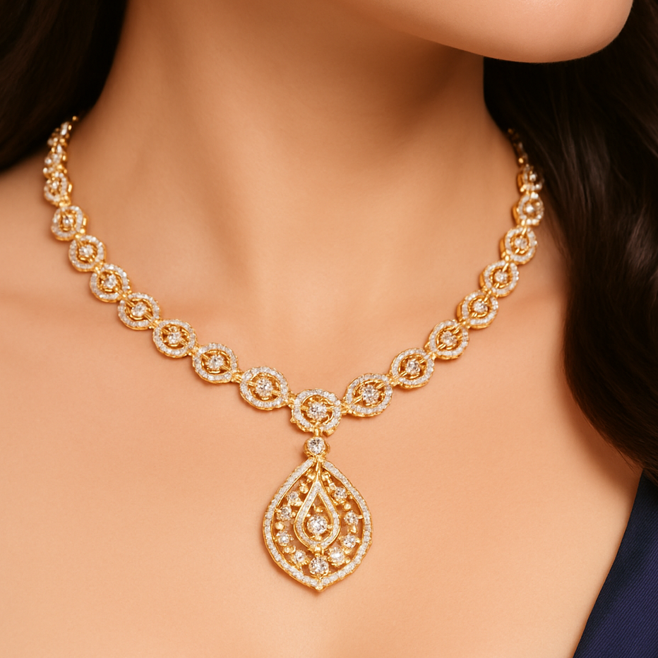 Zohira Luxe CZ Necklace Set