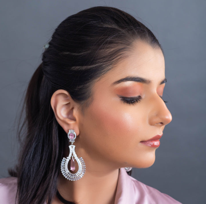 Pink Luxe Teardrop Earrings