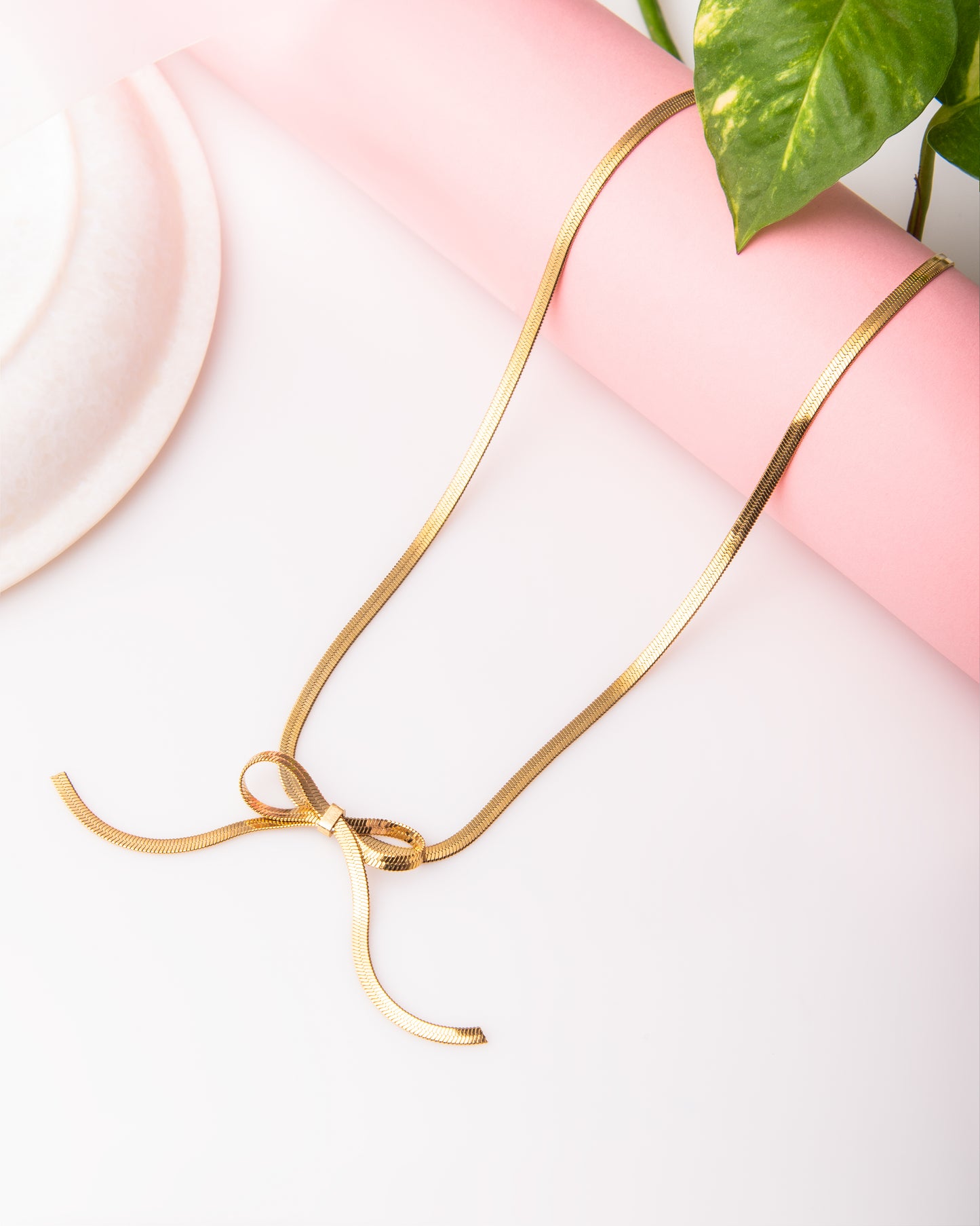 Rachel Ani-tarnish Bow Chain