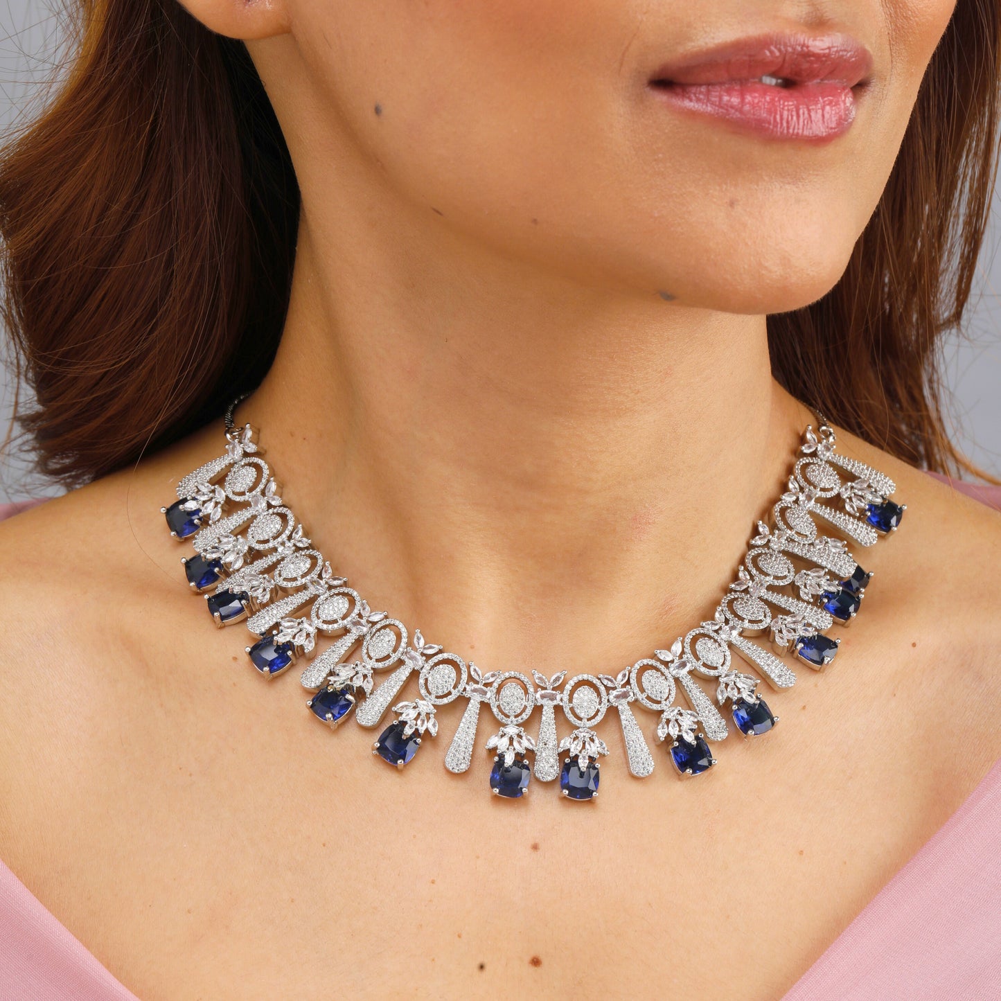 Blue Bling Elegant Set