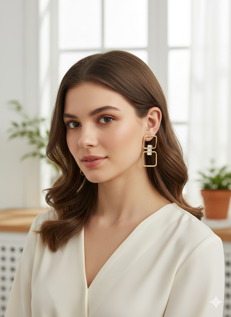 Misha Geometric Earrings