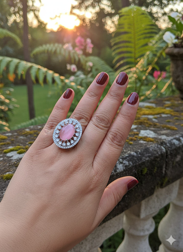 Rosé Royale Oval Ring