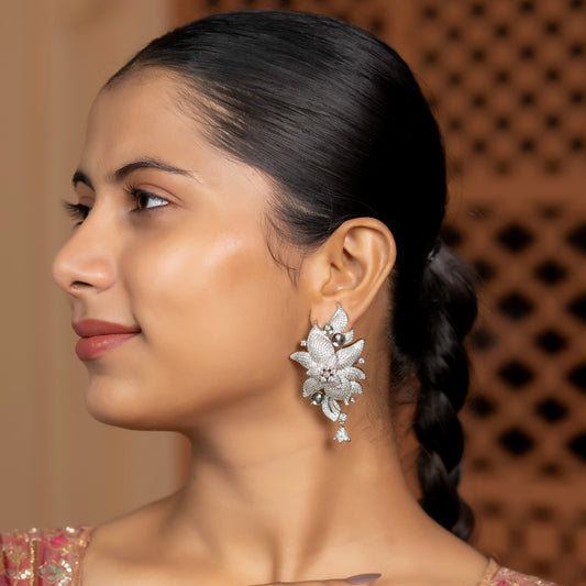 FLORAL MICRO AD EARRINGS