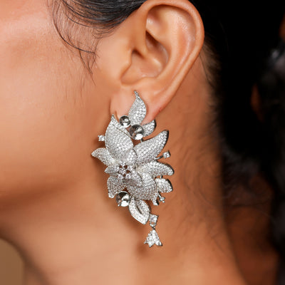 Floral Micro Ad Earrings