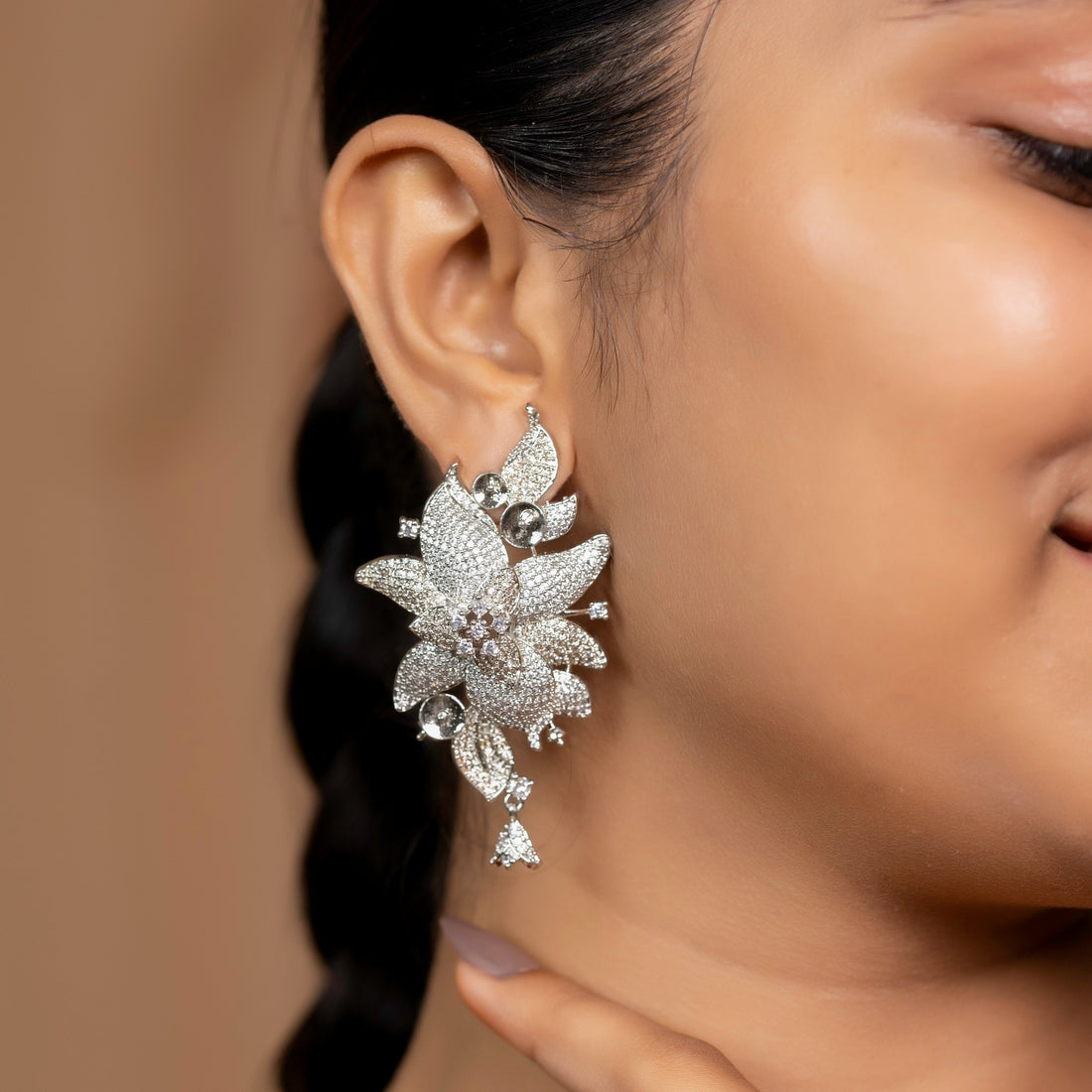 Floral Micro Ad Earrings