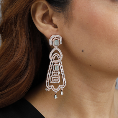Aquamarine Chandelier Earrings