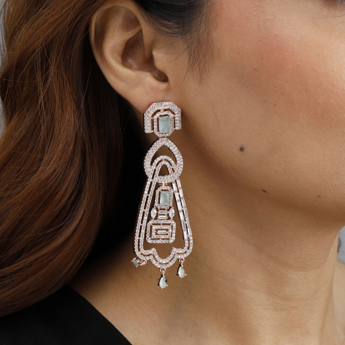 Aquamarine Chandelier Earrings