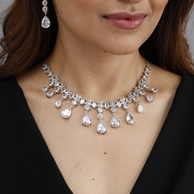 Crystal Teardrop Necklace