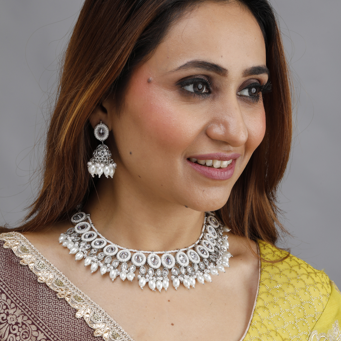 Noor Kundan Pearl Necklace