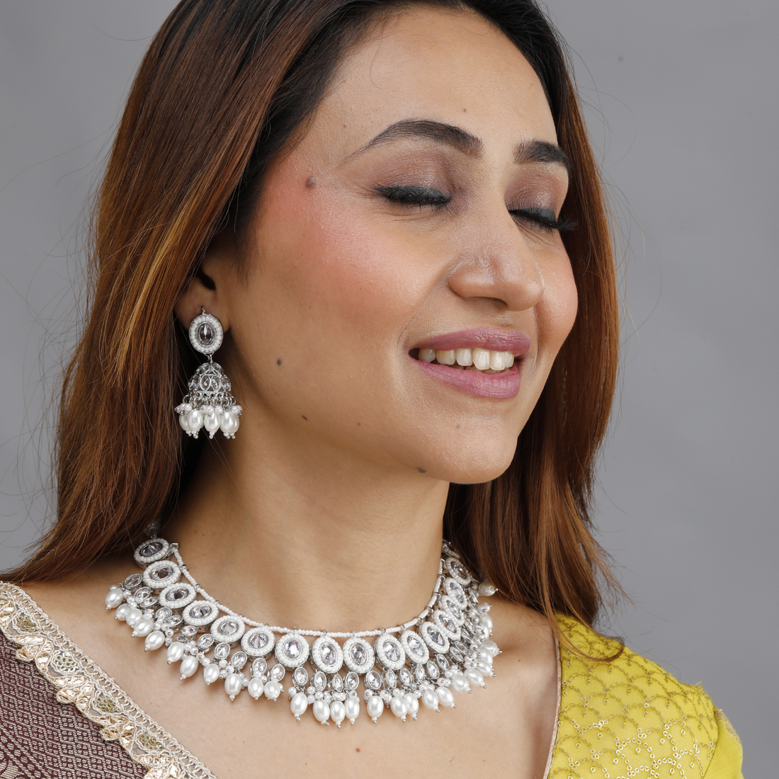 Noor Kundan Pearl Necklace