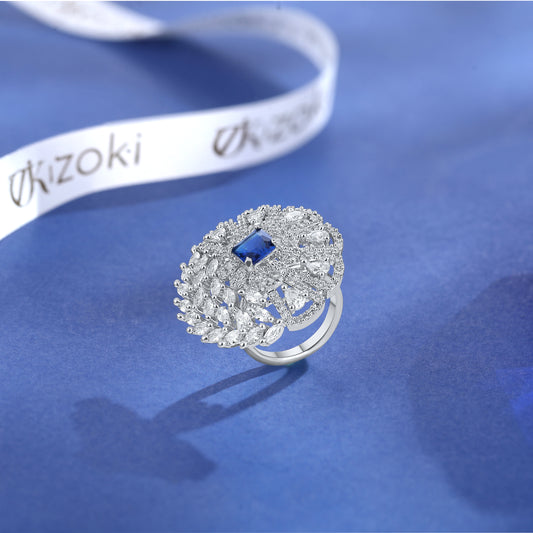 Sapphire Halo Ring