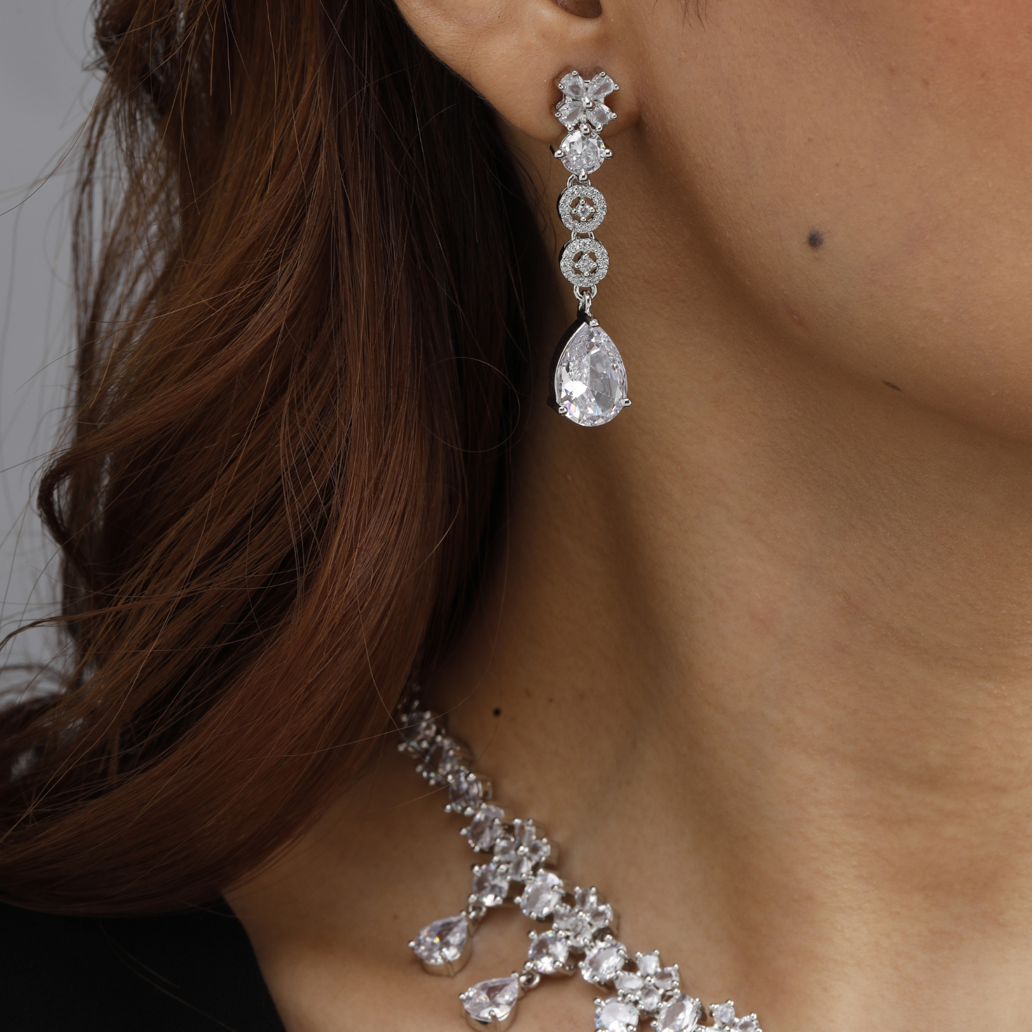 Crystal Teardrop Necklace