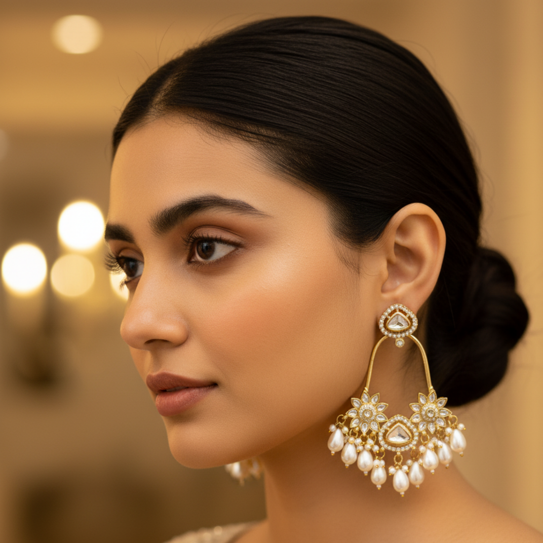 Amaira Kundan Chandbali