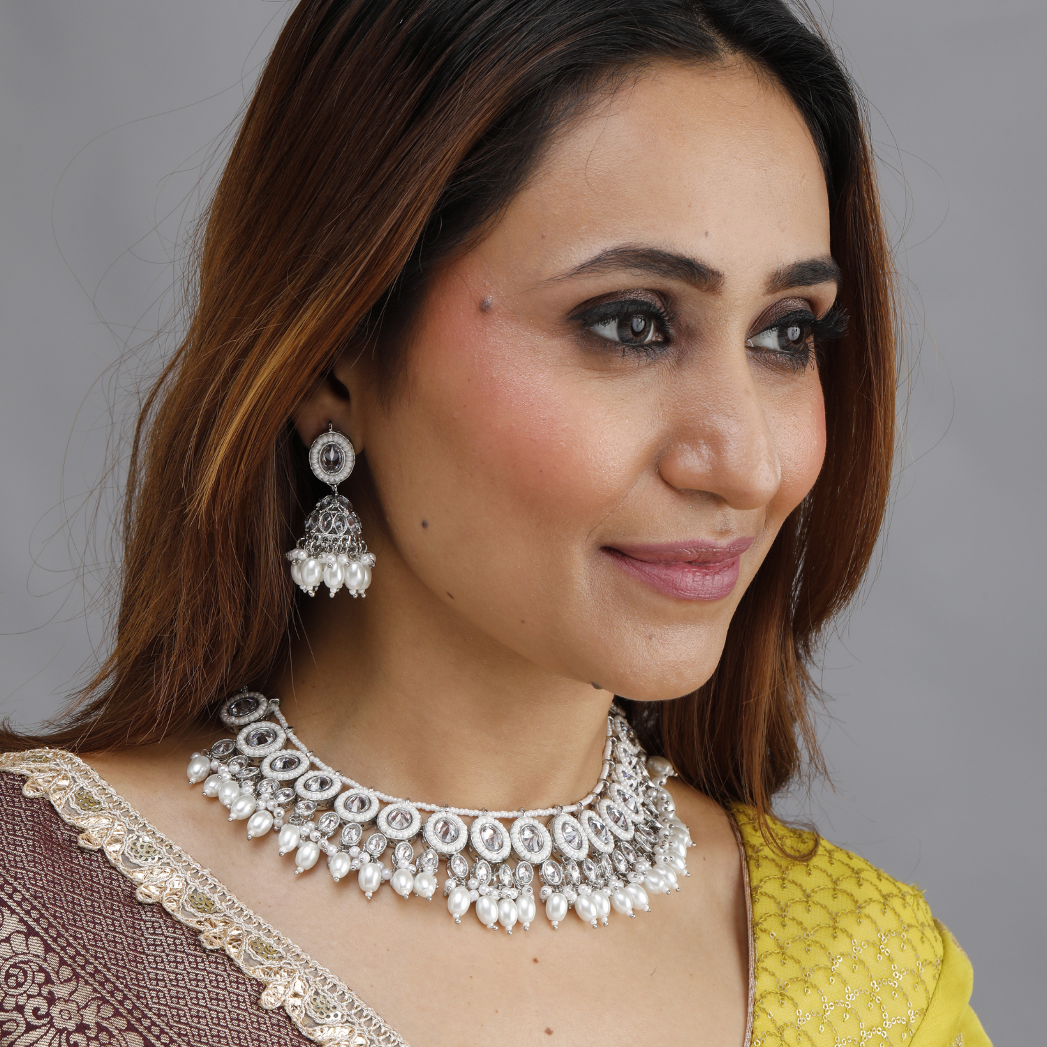 Noor Kundan Pearl Necklace