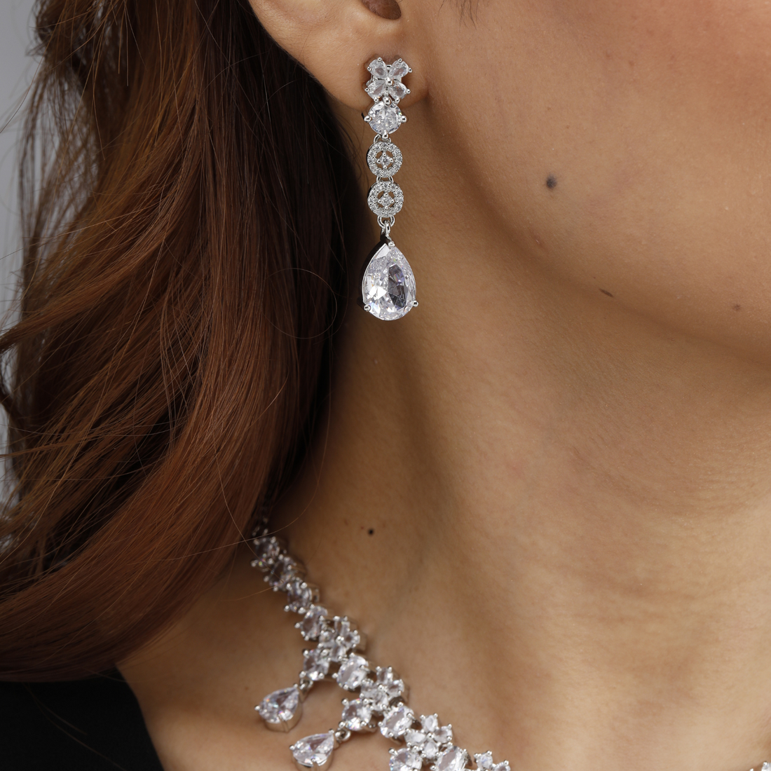 Crystal Teardrop Necklace