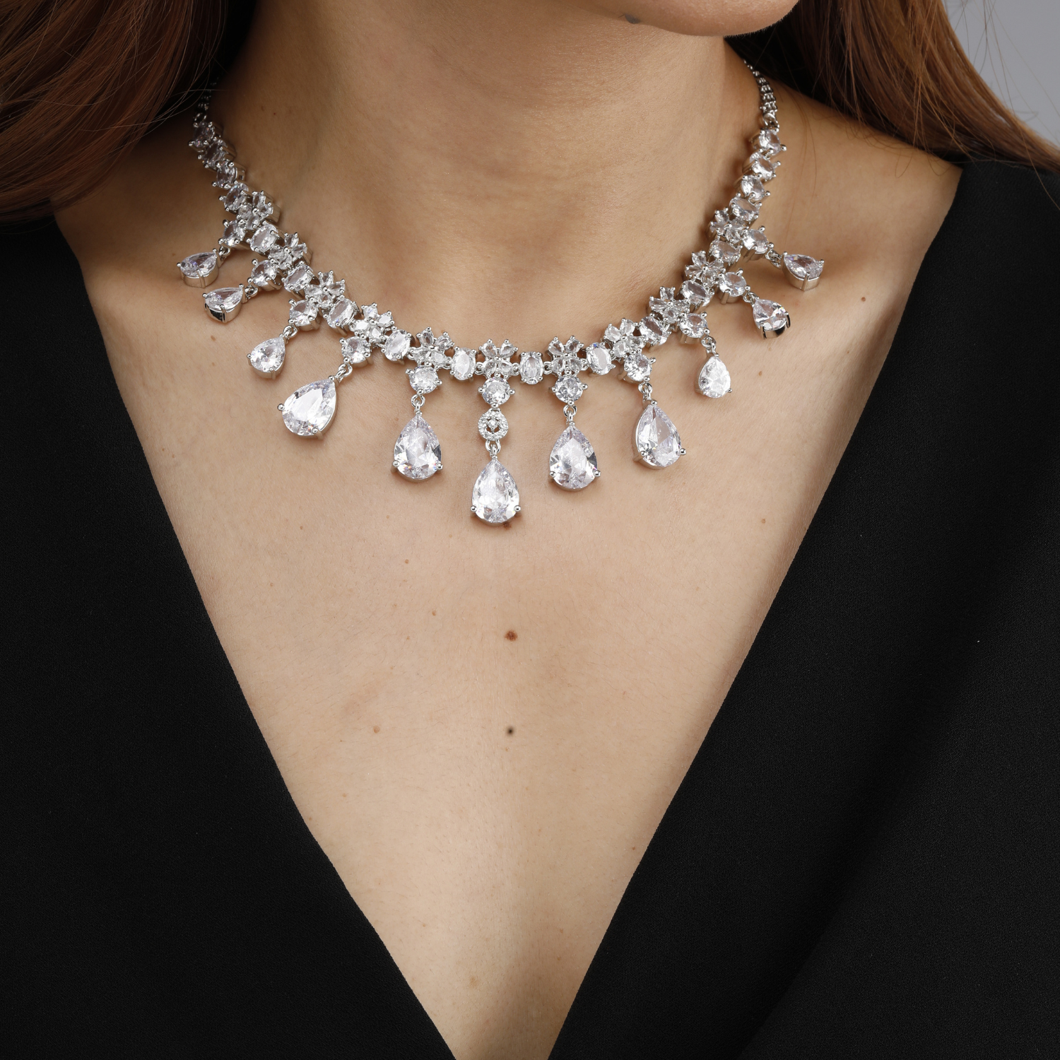 Crystal Teardrop Necklace