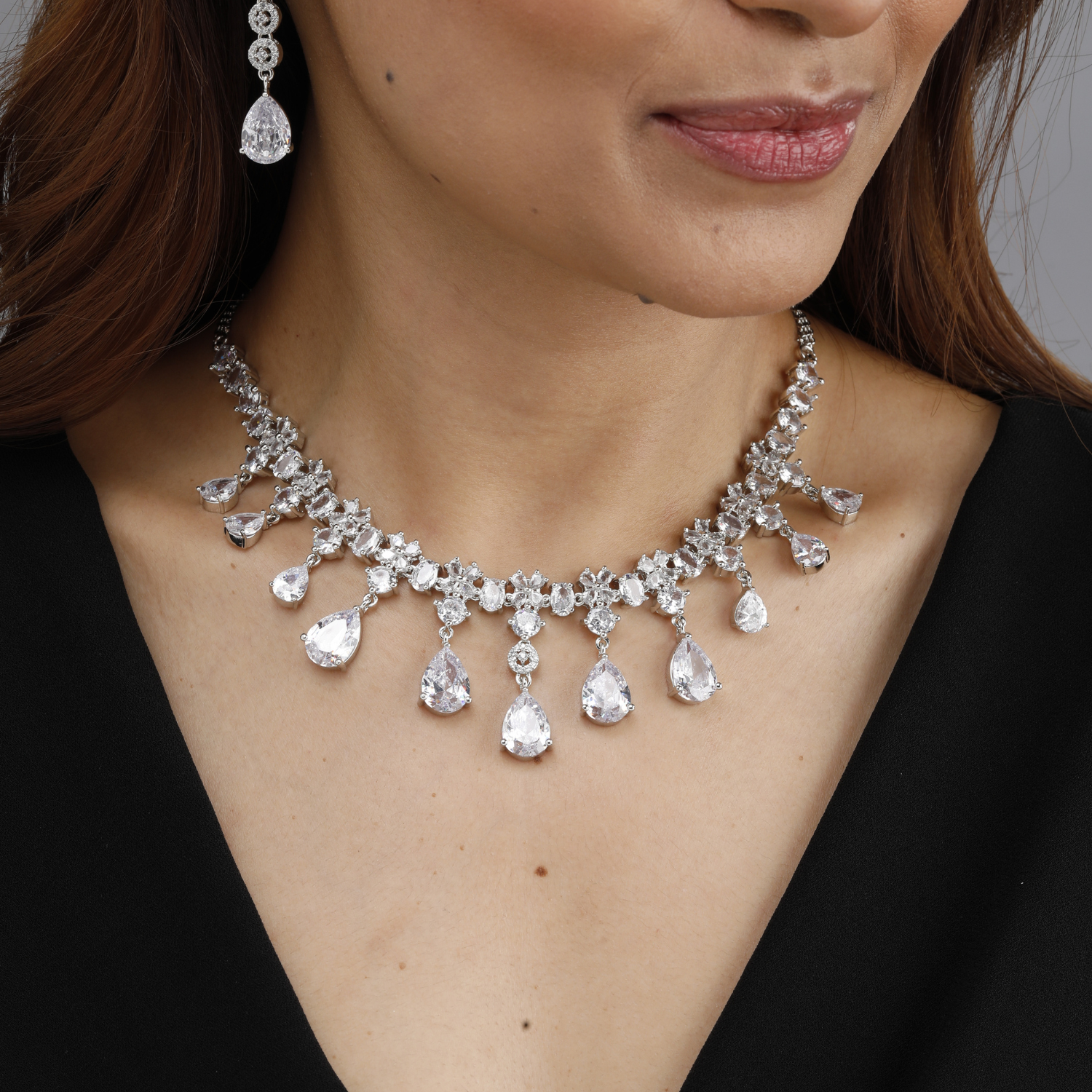 Crystal Teardrop Necklace