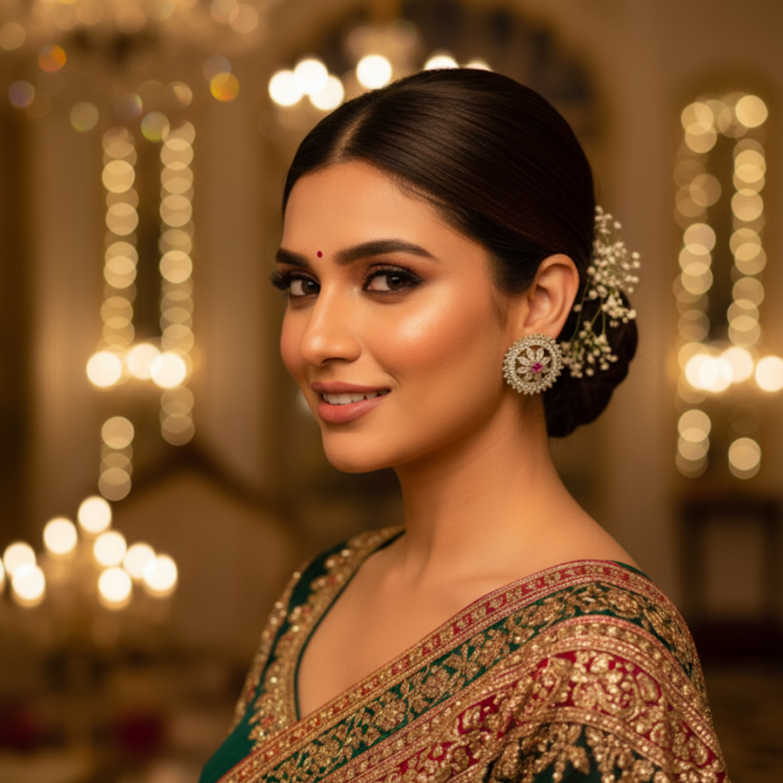 Aisha American Diamond Studs