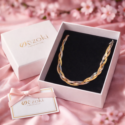 Three Tone Anti-tarnish Triple Layer Chain