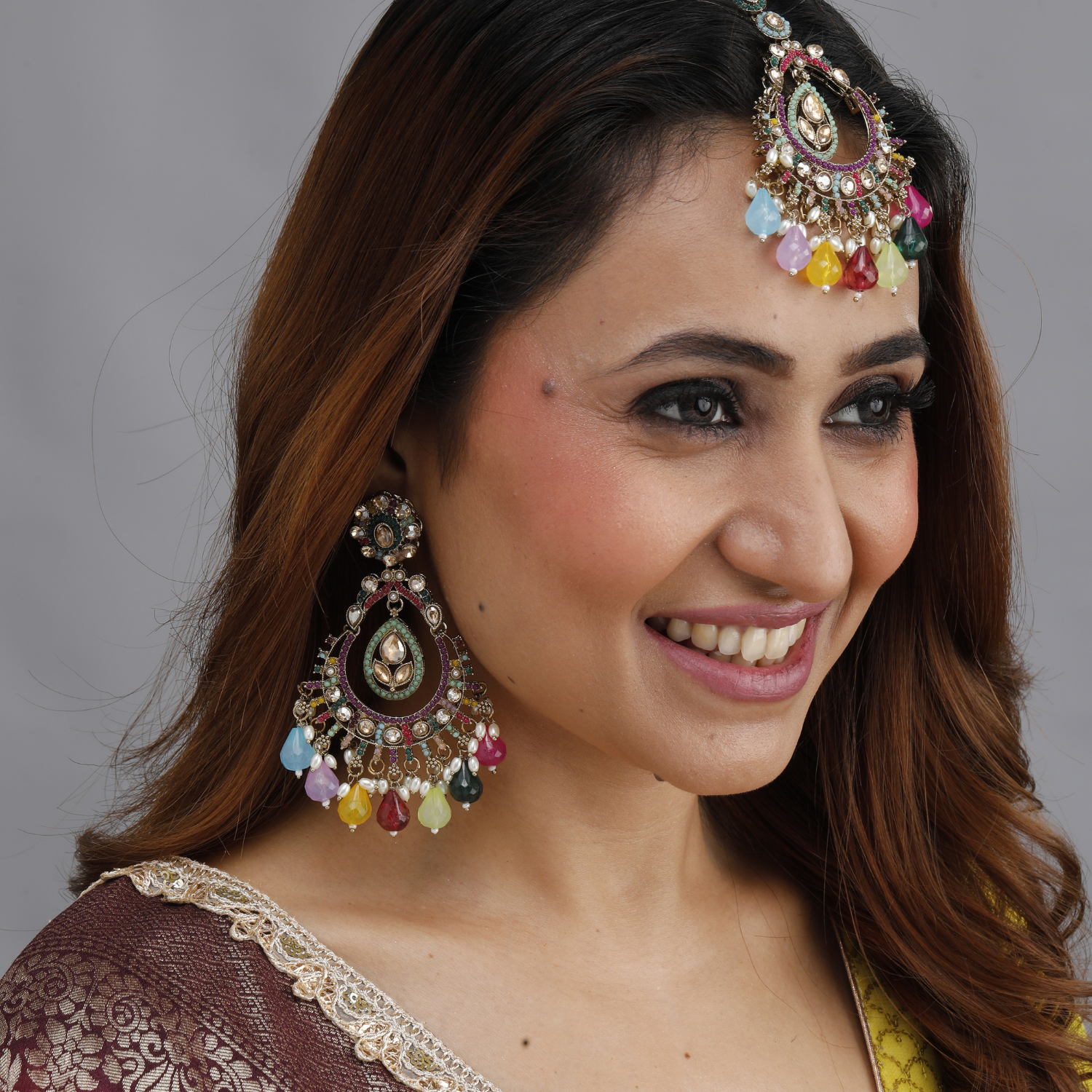 Celestial Earrings and Tika Set