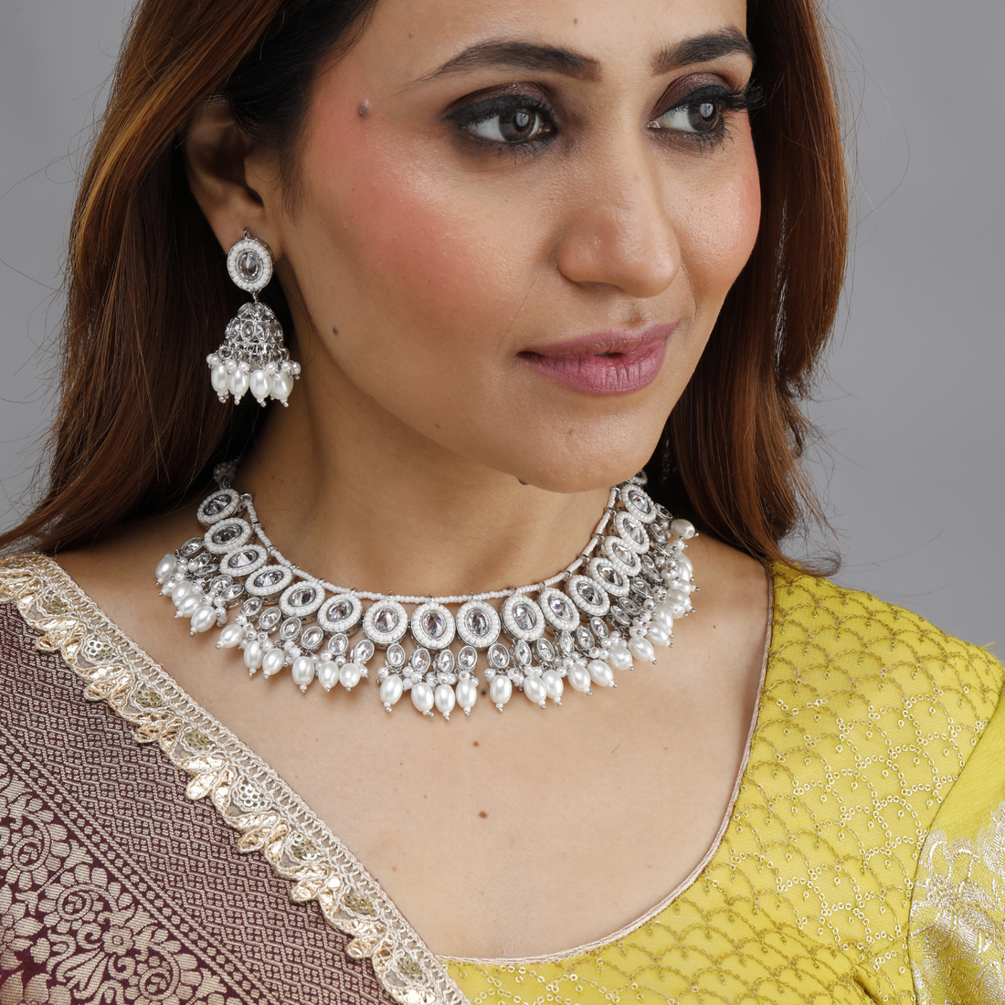 Noor Kundan Pearl Necklace