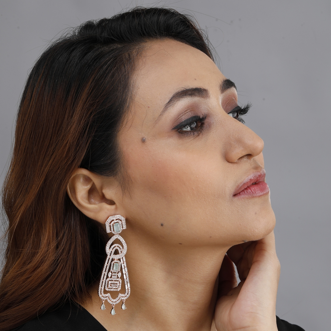Aquamarine Chandelier Earrings