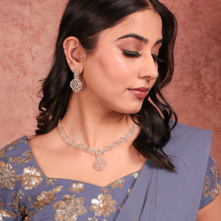 Zohira Luxe CZ Necklace Set