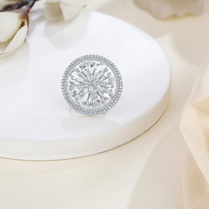 Lunaria Frost Bloom Ring