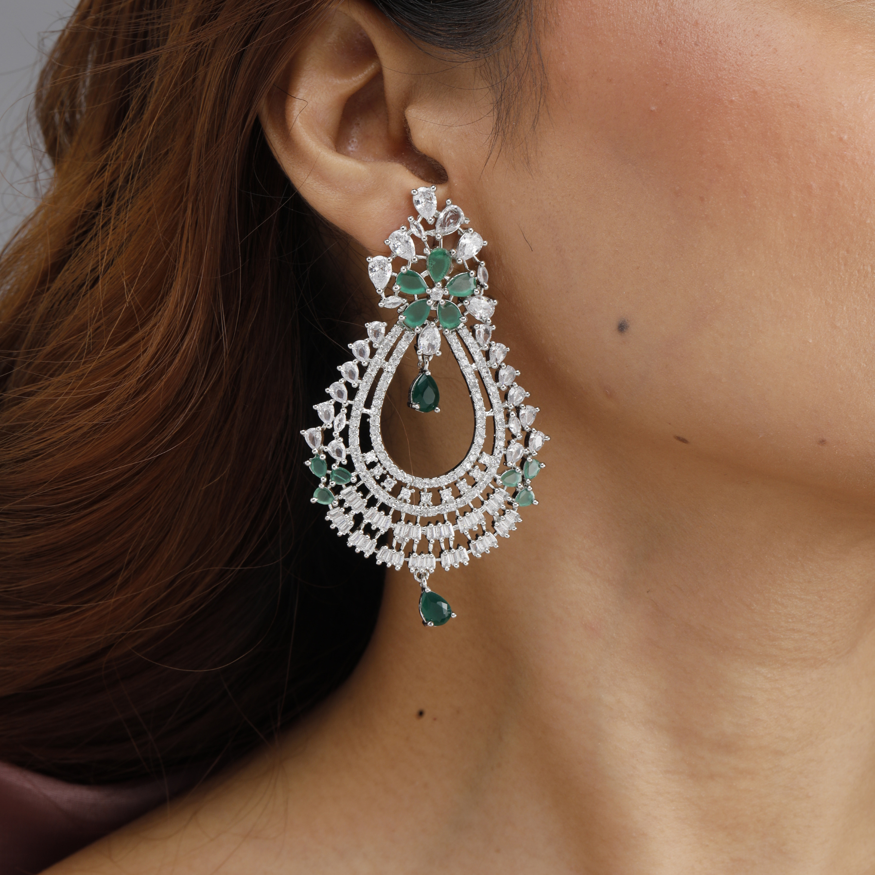 Regal Allure Statement Earrings
