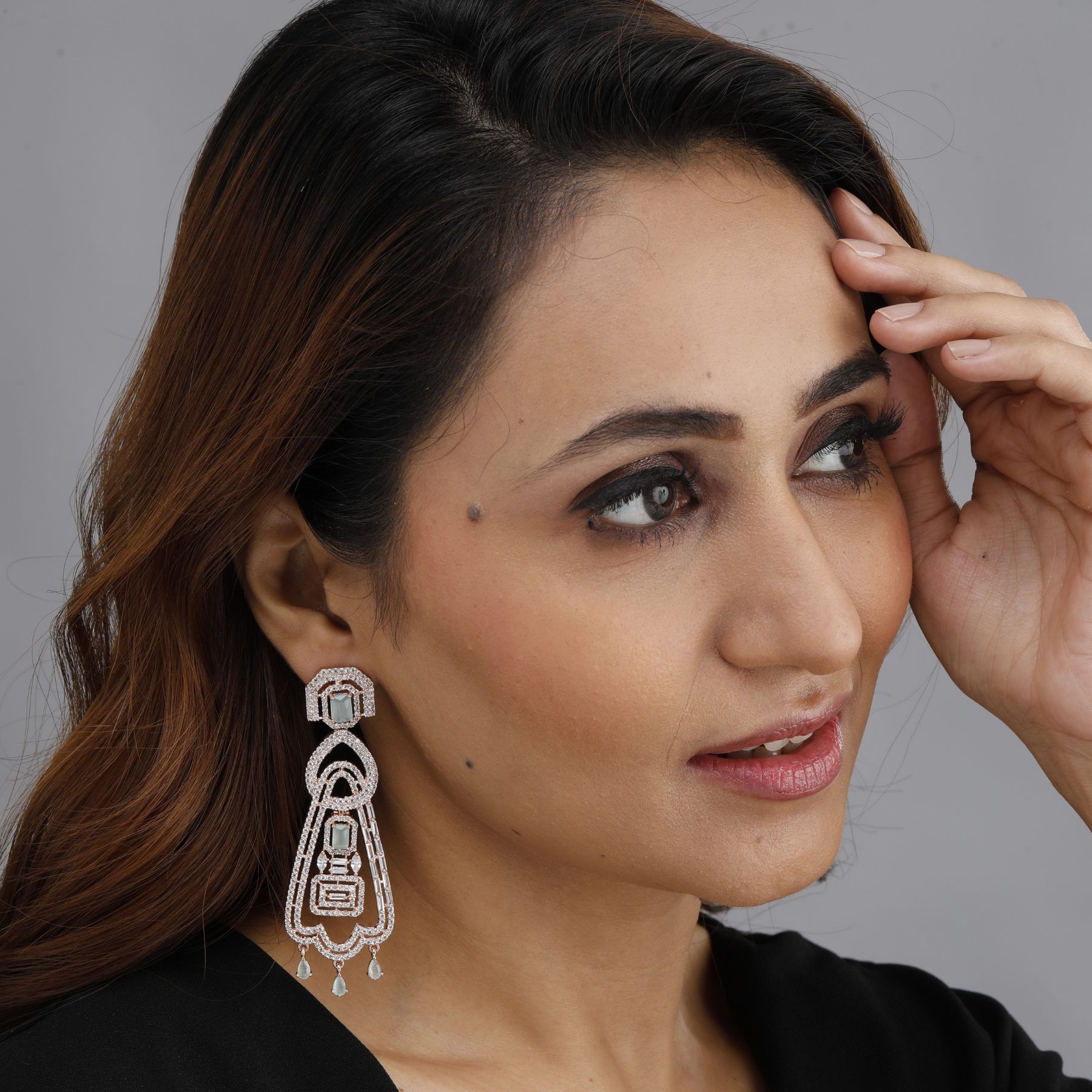 Aquamarine Chandelier Earrings