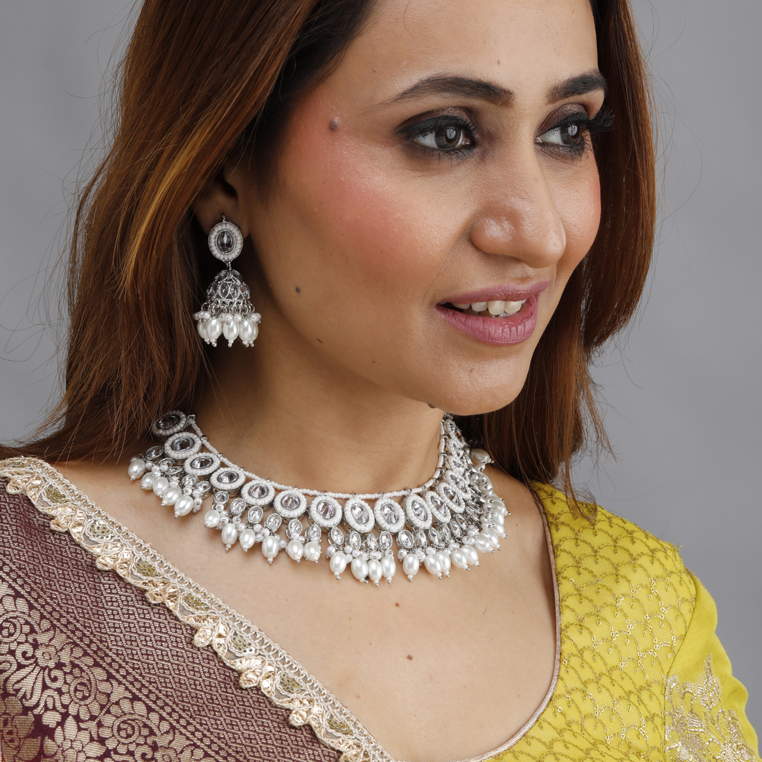 Noor Kundan Pearl Necklace