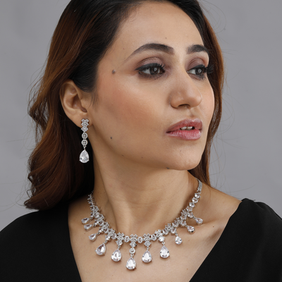 Crystal Teardrop Necklace