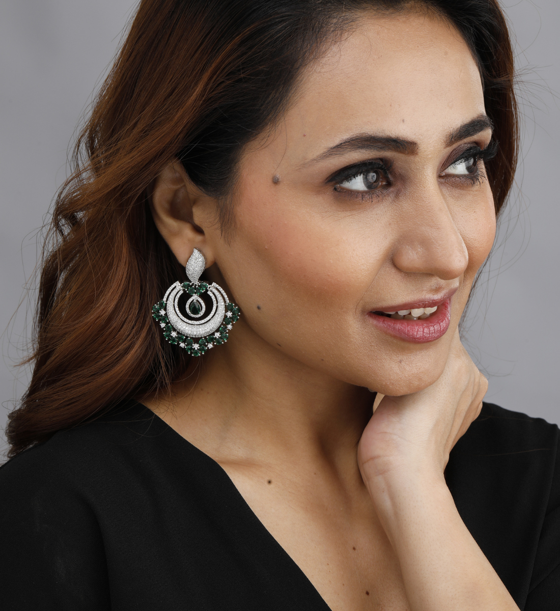 Diamond Halo Drop Earrings