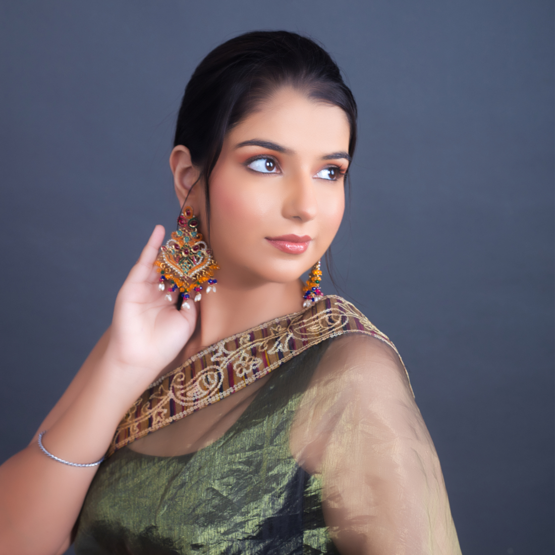 Maham multicolored jhaale