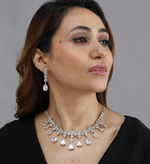 Timeless Crystal Teardrop Necklace & Earring Set