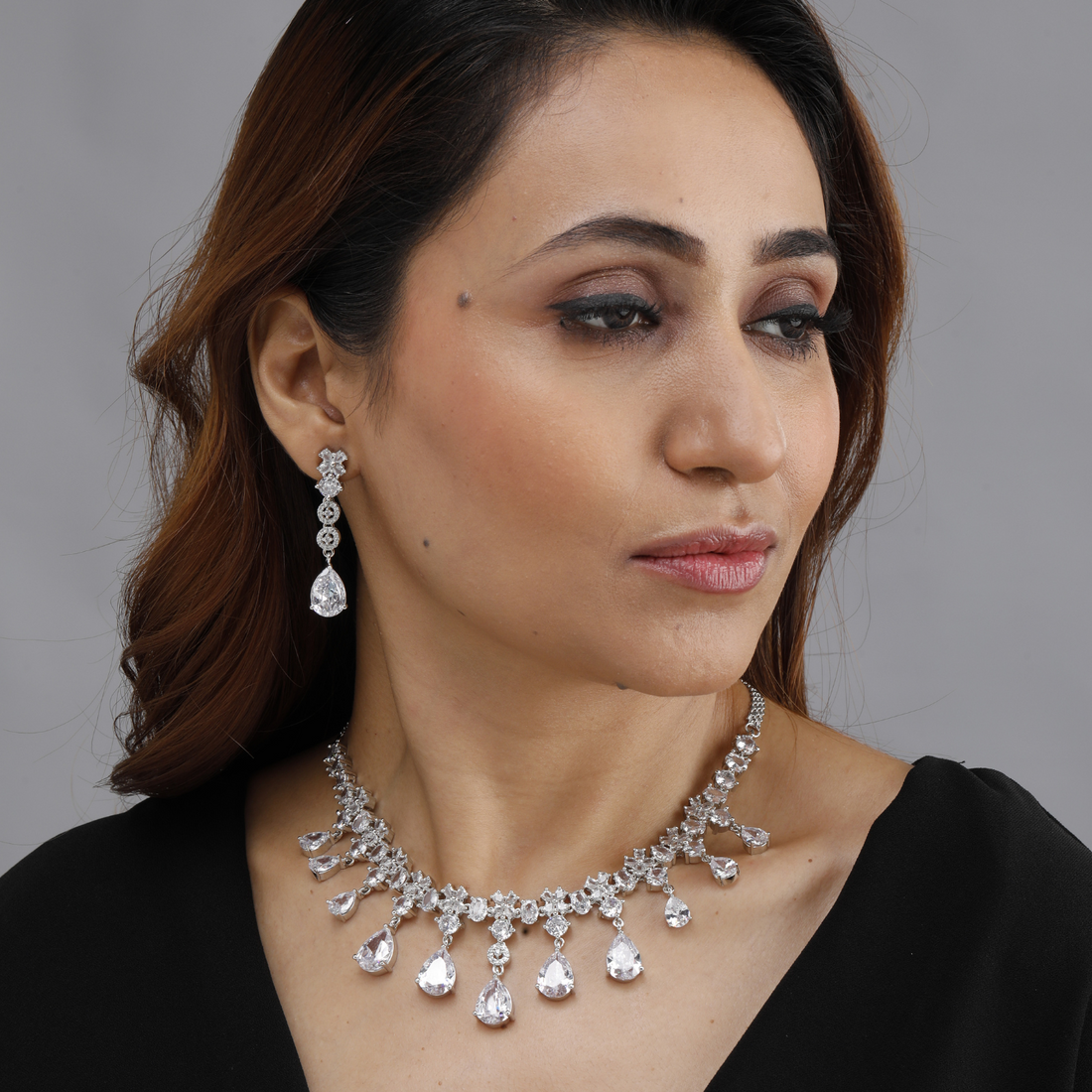 Crystal Teardrop Necklace