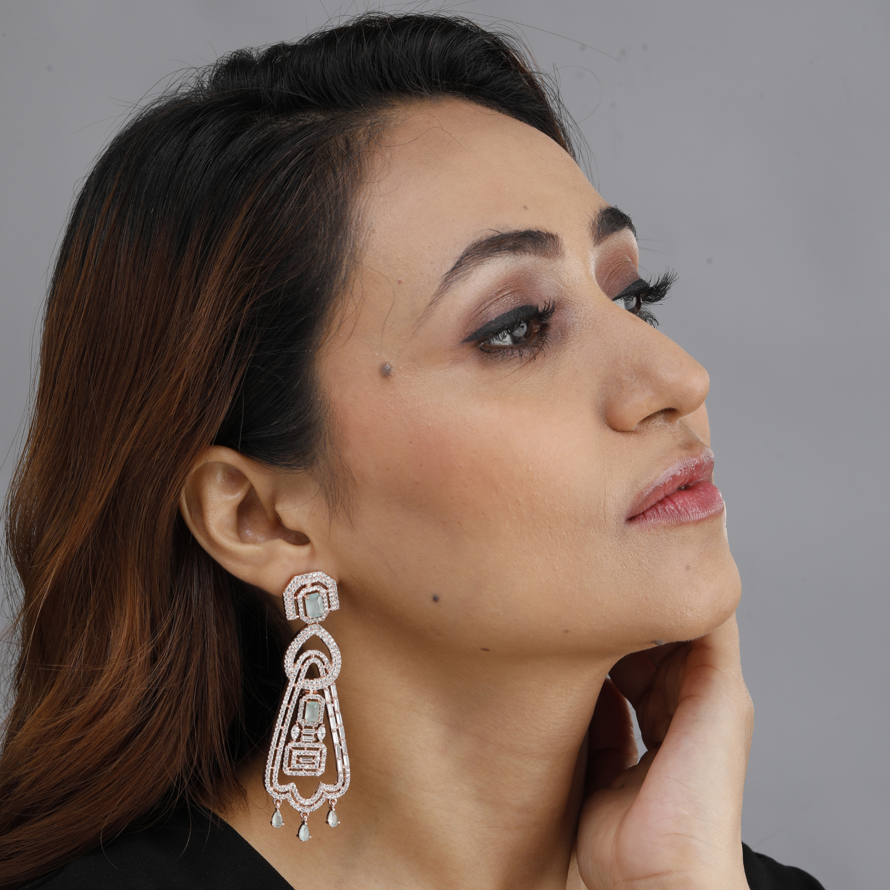 Aquamarine Chandelier Earrings