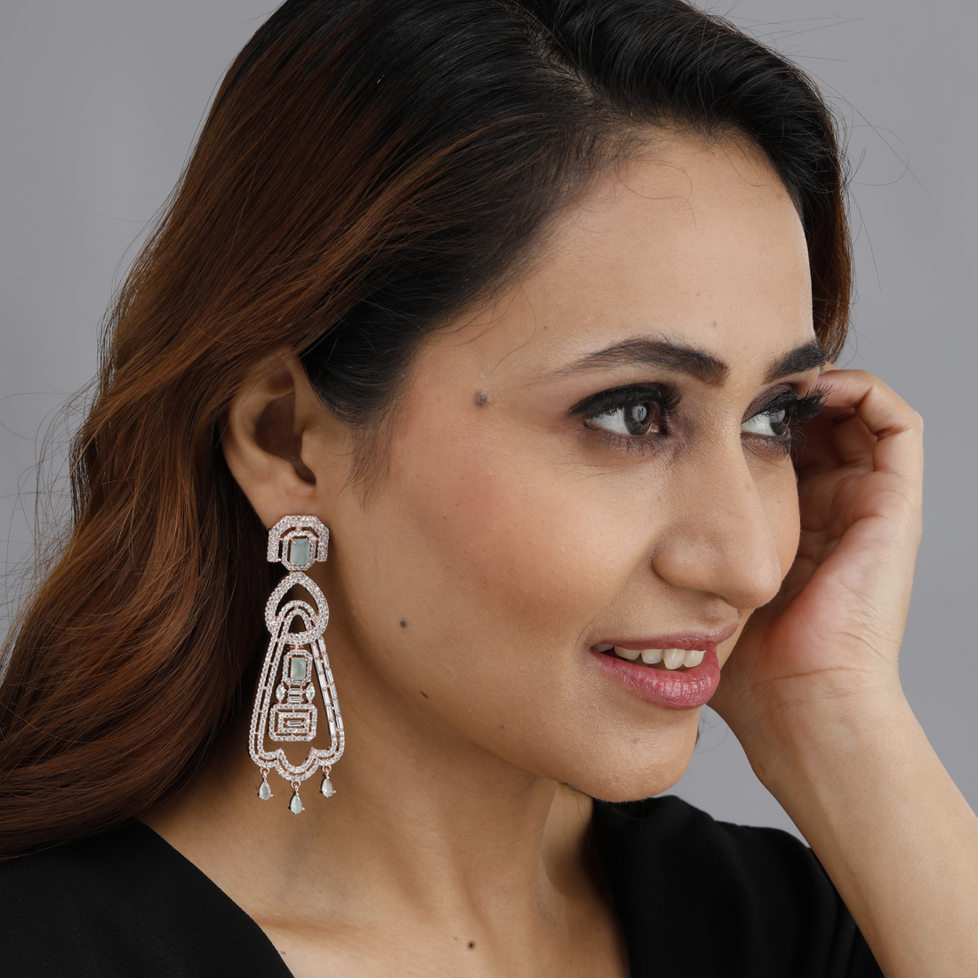 Aquamarine Chandelier Earrings