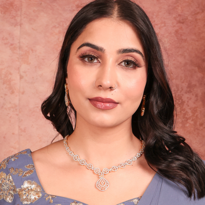 Zohira Luxe CZ Necklace Set
