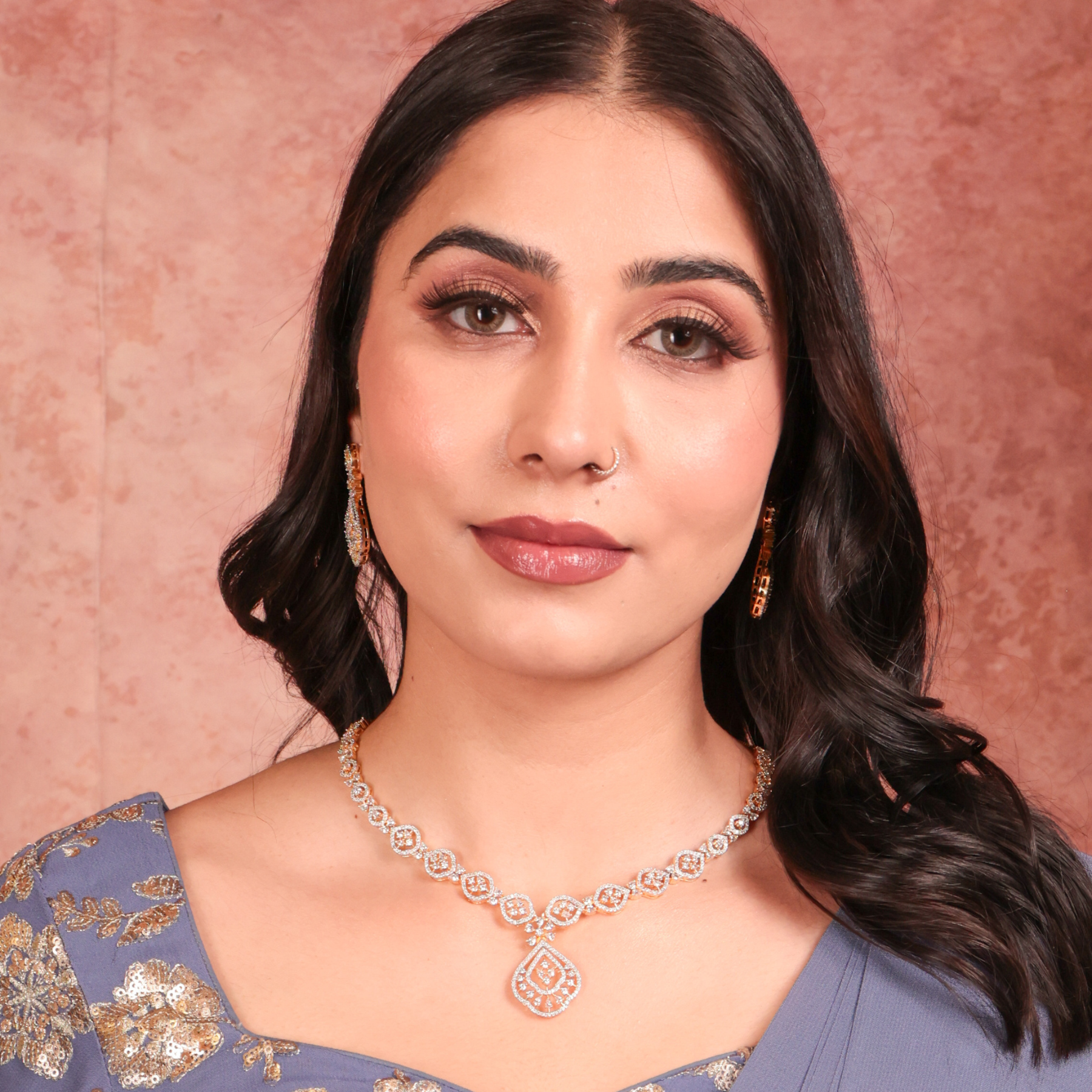 Zohira Luxe CZ Necklace Set