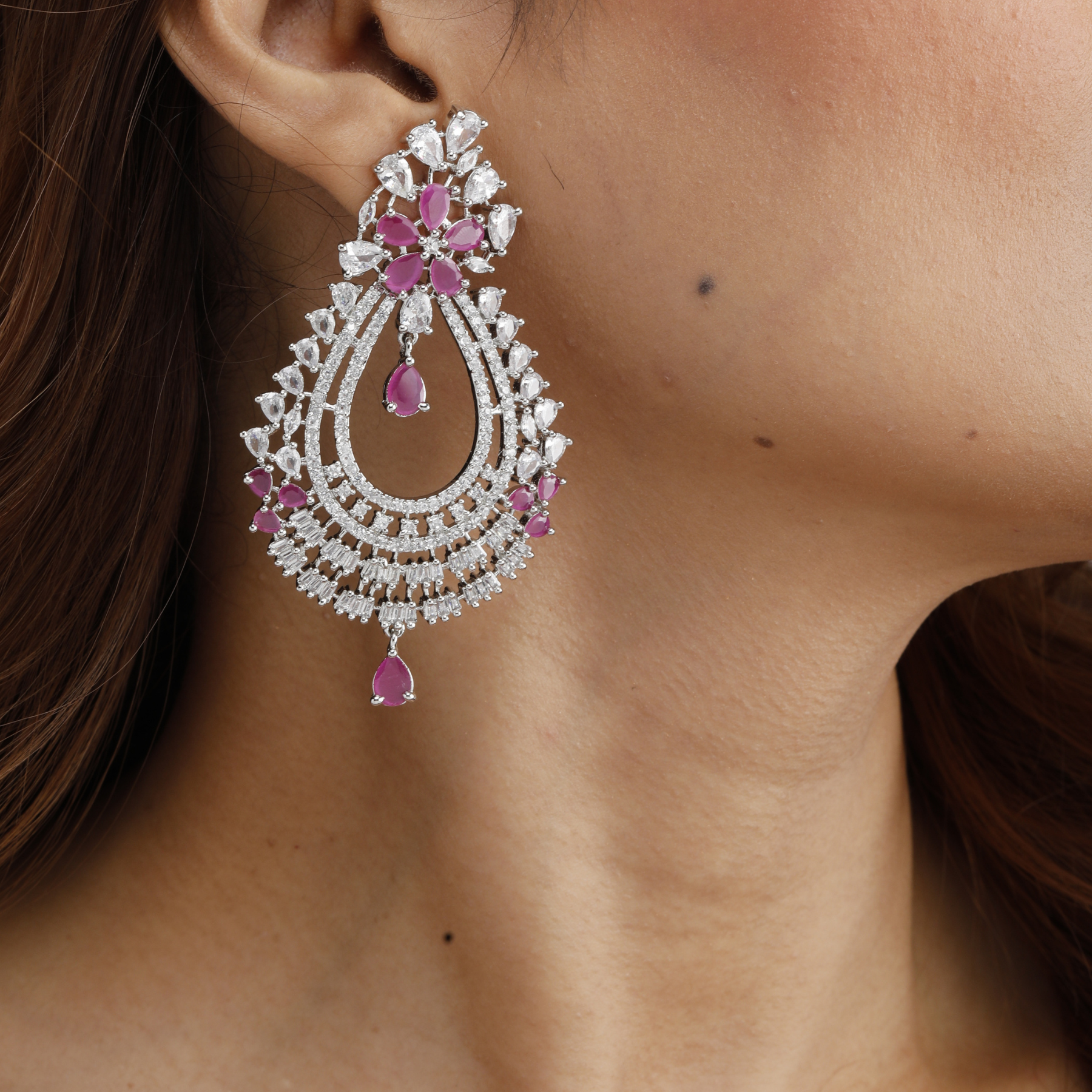 Regal Allure Statement Earrings