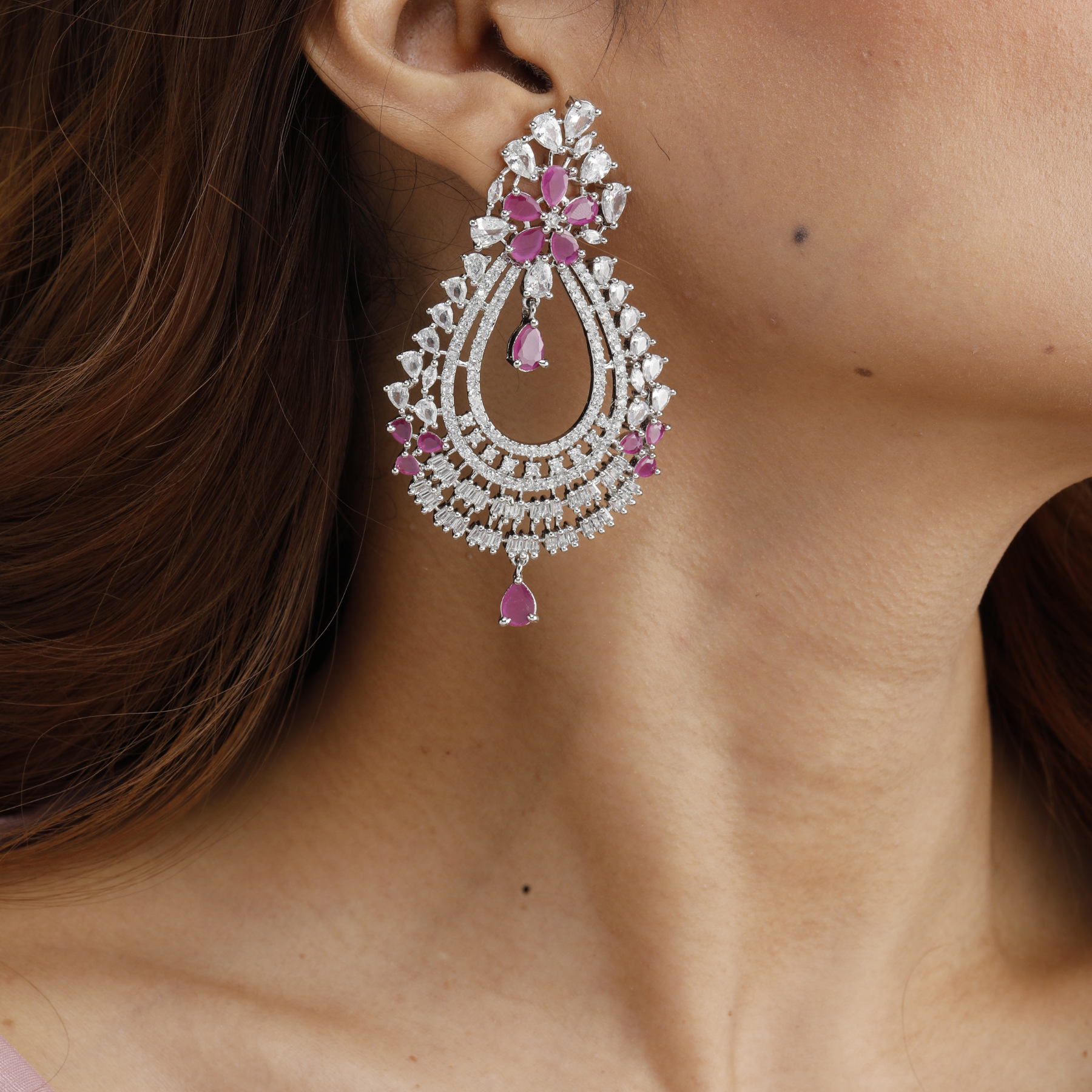 Regal Allure Statement Earrings