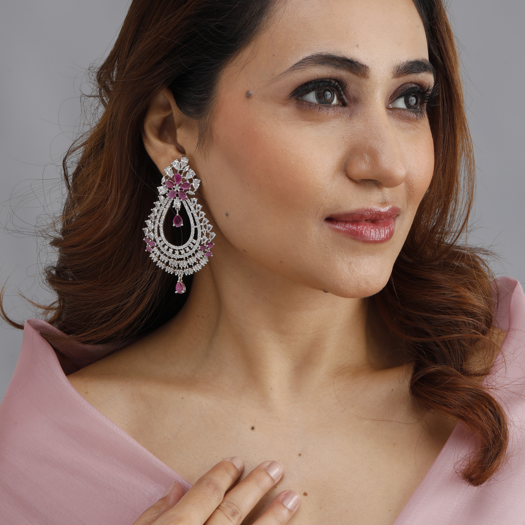 Regal Allure Statement Earrings