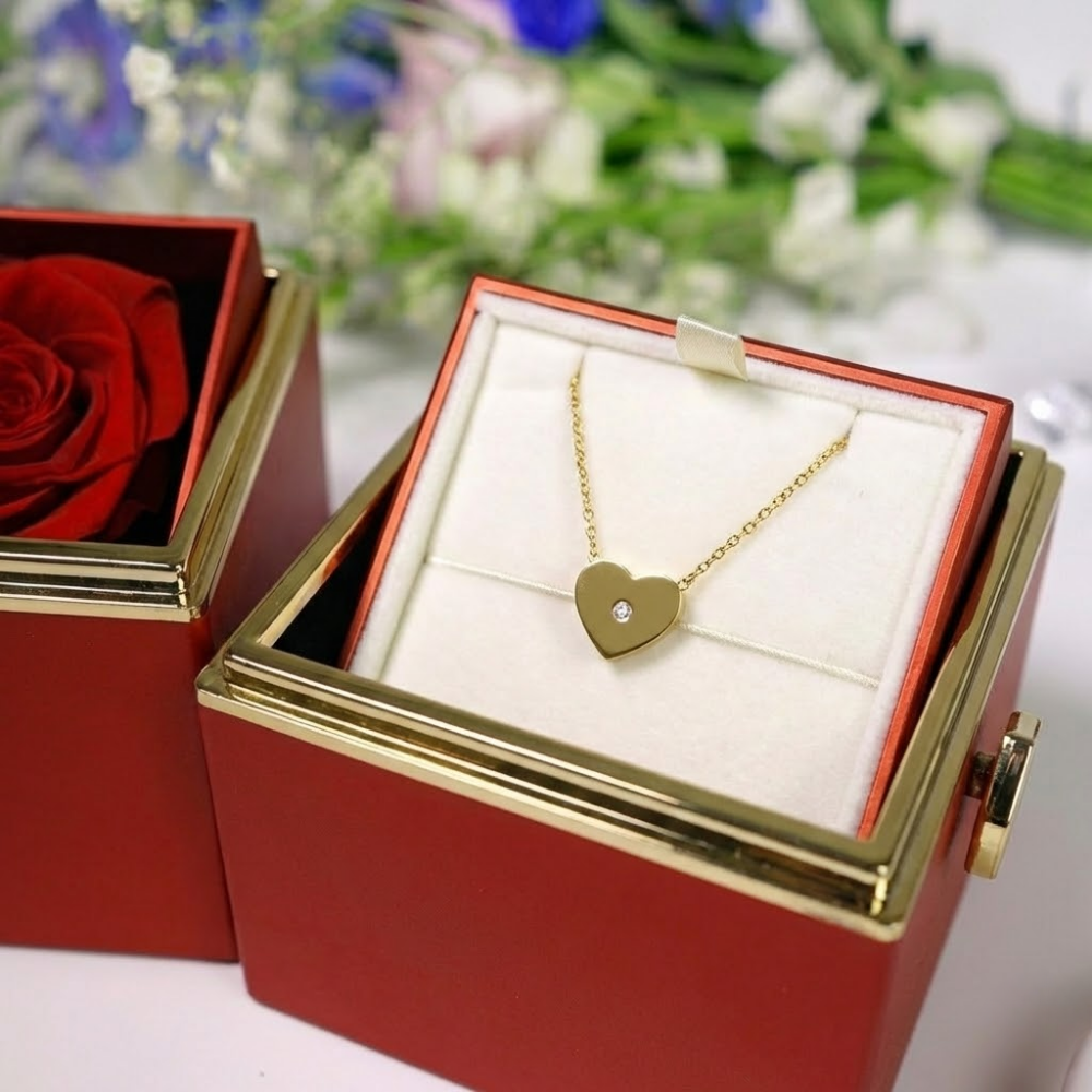 Heart Gold Vermeil Diamond-Touch – Included Luxury Gift Box