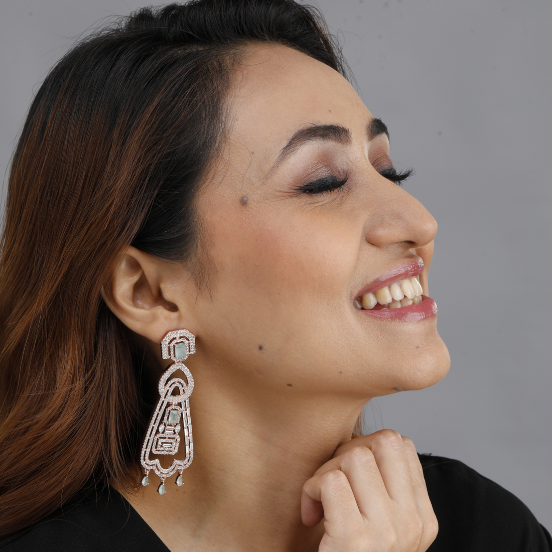 Aquamarine Chandelier Earrings