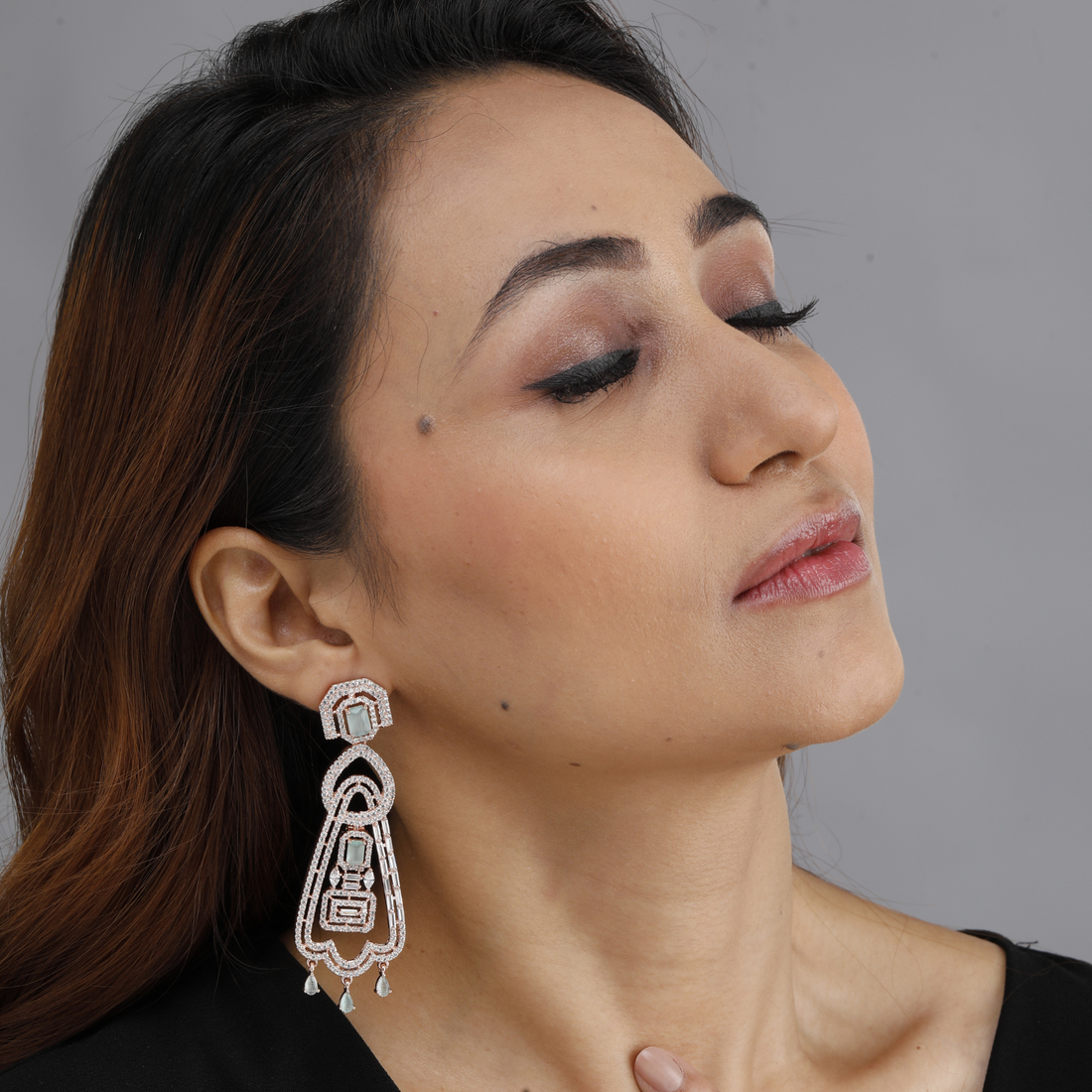 Aquamarine Chandelier Earrings