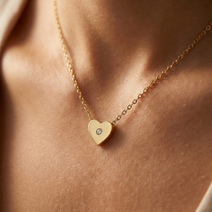 Heart Gold Vermeil Diamond-Touch – Included Luxury Gift Box