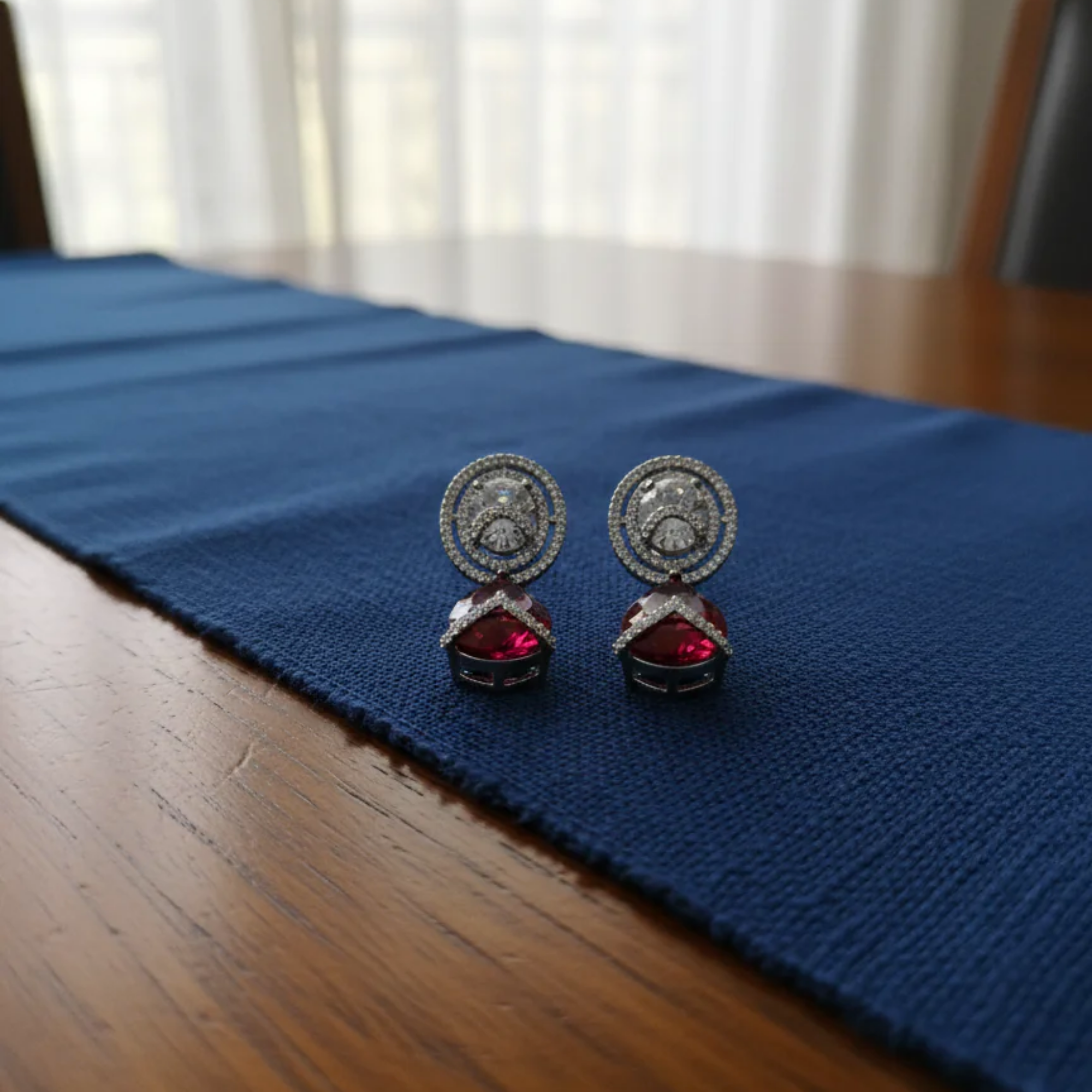 Short Ad Drop Earrings