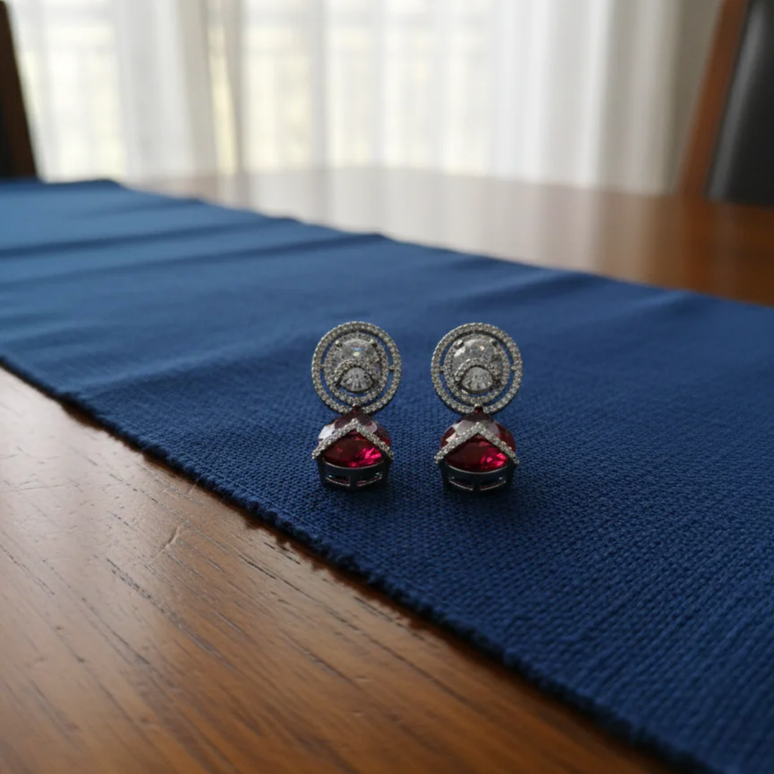 Short Ad Drop Earrings